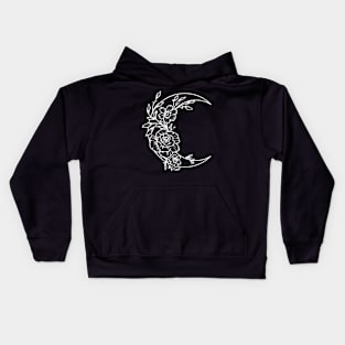 Floral Moon Kids Hoodie